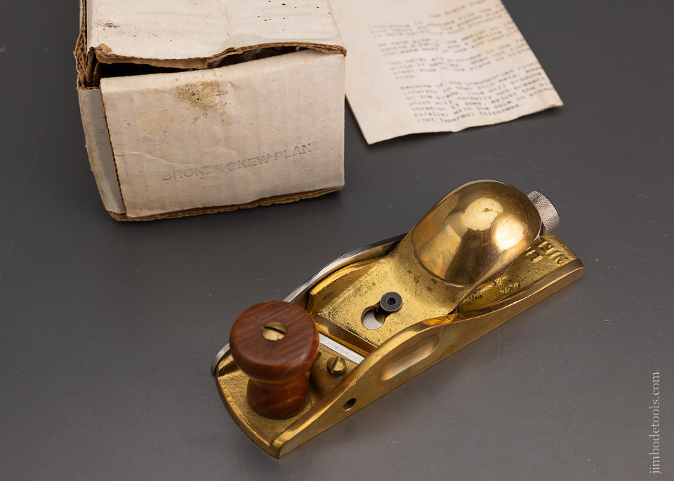 LIE NIELSEN Bronze Skew Plane Near Mint in Box OUT OF STOCK at Lie Nielsen - - 104691