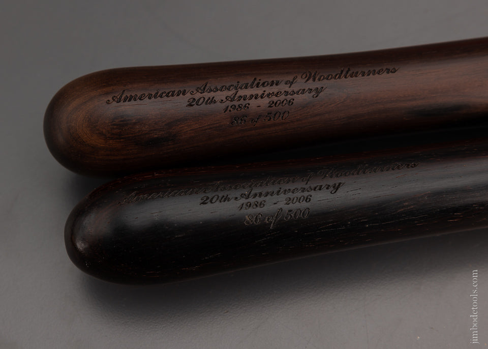 Dead Mint Pair of Rosewood Handle Bowl Gouges by J. GLASER Limited Edition #86 of 500 -104708