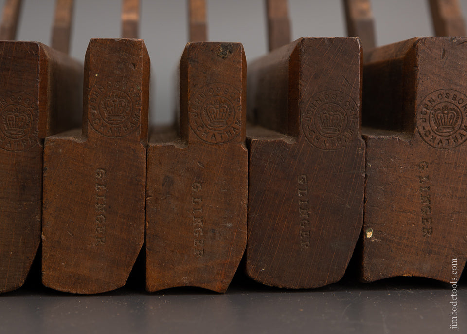 Matched Set of 11 Hollow & Round Moulding Planes by OSBORN Crisp and Fine - 105014
