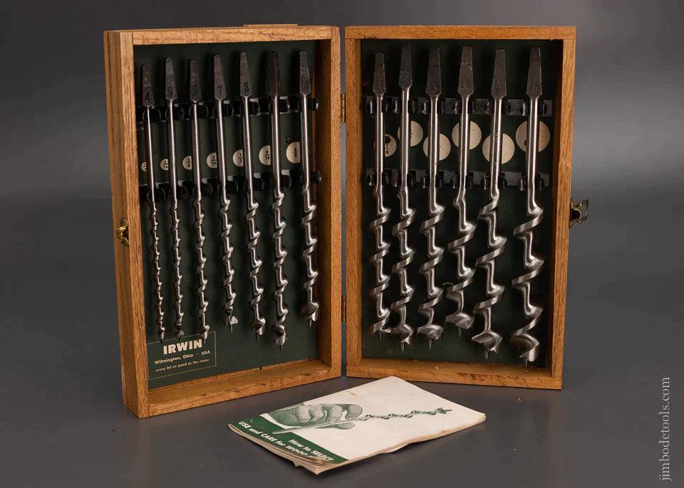 Complete Set of IRWIN Auger Bits in Original Box - 105132
