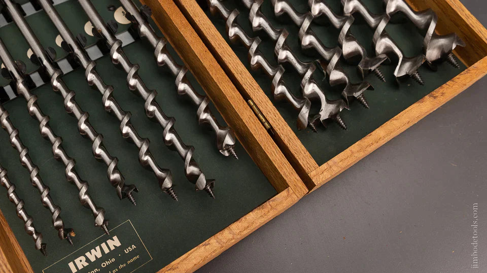 Complete Set of IRWIN Auger Bits in Original Box - 105132