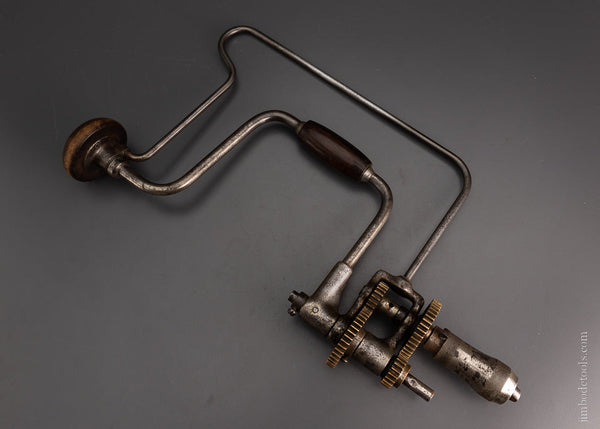 Rare MORRISON PATENT 1898 Multi-Speed Geared Bit Brace - 105151