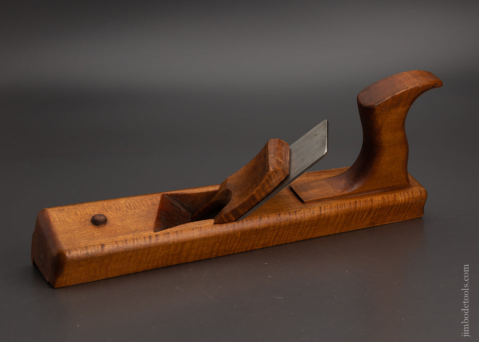 Mint Unused LEON ROBBINS Left-Handed Tiger Maple Panel Raiser Plane - 105237