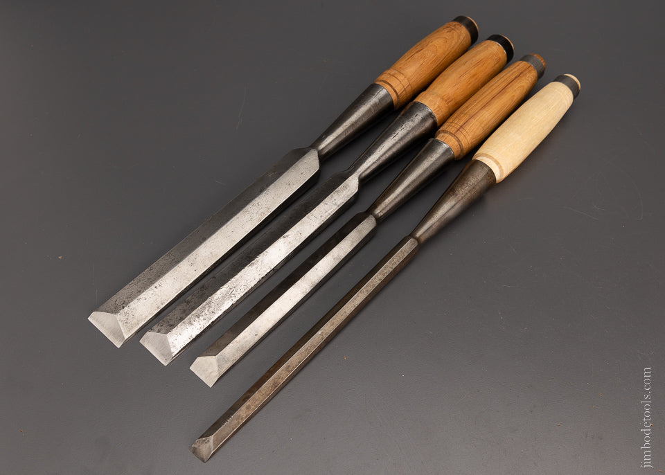 Set of 4 JAMES SWAN Heavy Framing Chisels - 105776