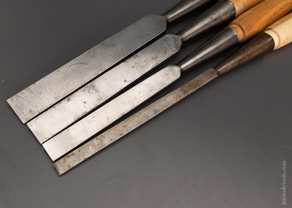 Set of 4 JAMES SWAN Heavy Framing Chisels - 105776