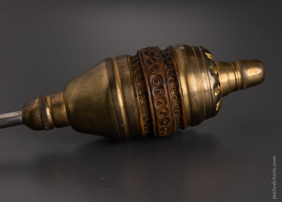 Beautiful Brass & Comier Wood Ornate Plumb Bob 8 Inch - 106289