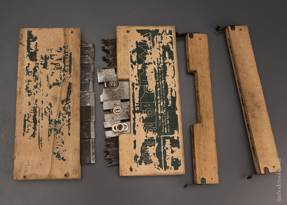Fine & 100% Complete SWEETHEART STANLEY No. 45 Combination Plow Plane in Box Ca. 1920’s - 104536 106373