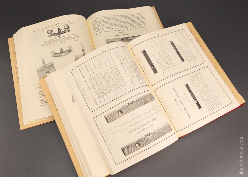 2 BOOKS: WOODEN PLANES IN 19TH CENTURY AMERICA Volumes I and II by Kenneth D. Roberts - 106384