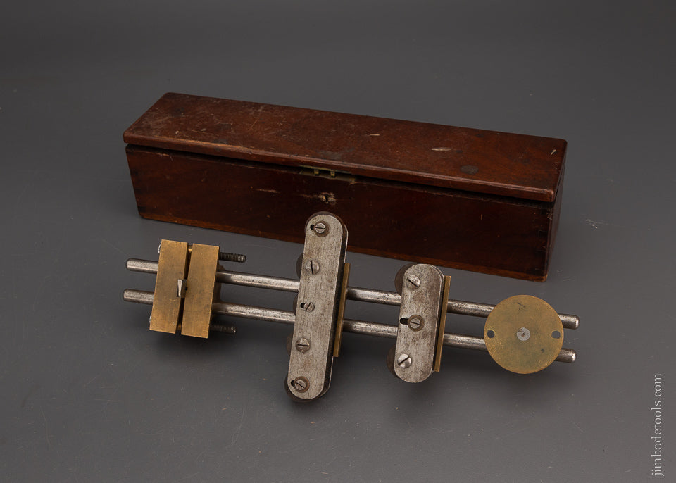Amazing Precision Brass Plow Plane with 14 Cutters - 106498