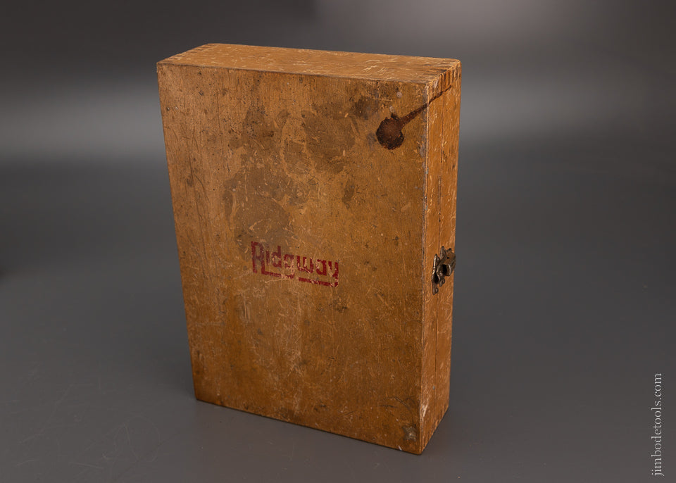 Fine RIDGWAY 13 Boring Machine Bit Set in Box - 106671