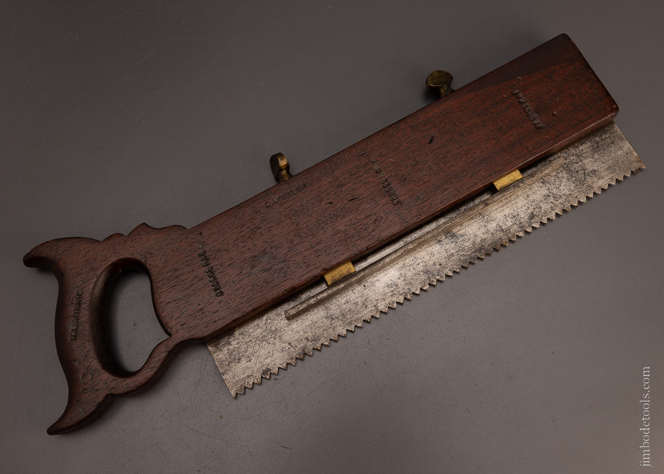 Remarkable Kerning Saw in Mahogany with Adjustable Depth Stop - 106784