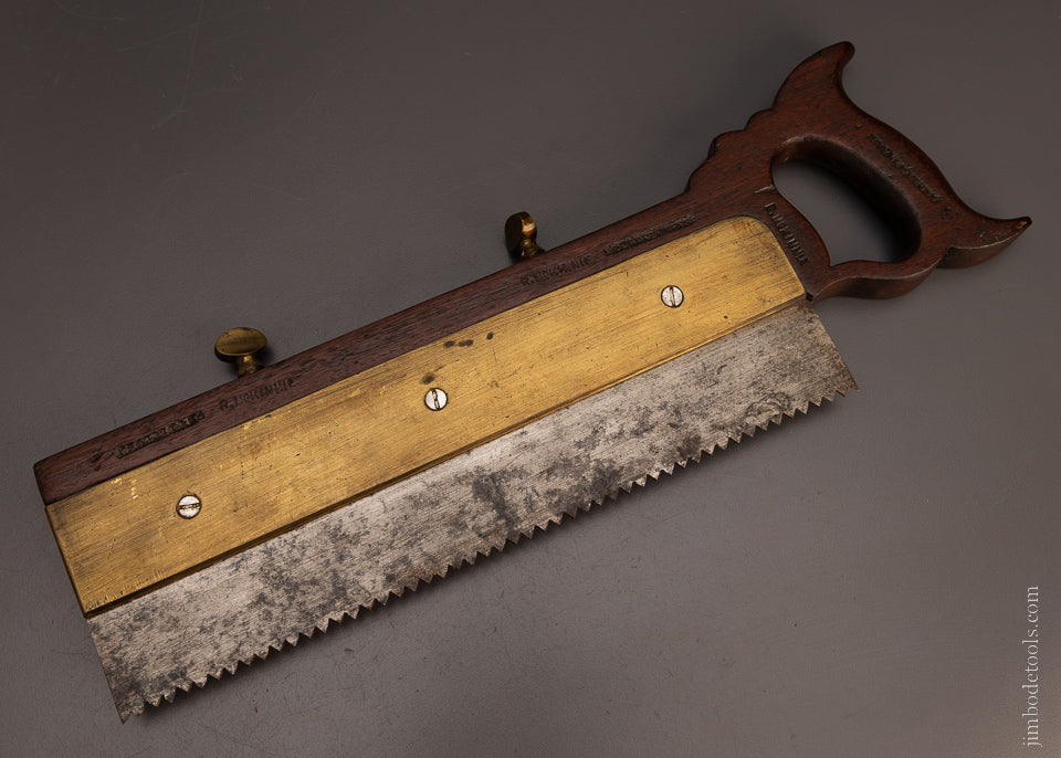 Remarkable Kerning Saw in Mahogany with Adjustable Depth Stop - 106784