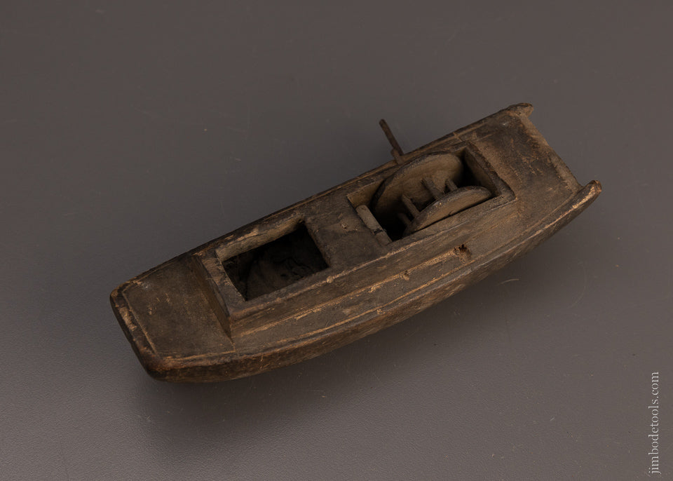 Early Boat Shaped Sumitsubo Japanese Ink Line - 106795