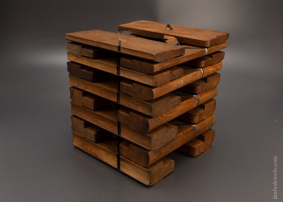 Fine Complete Set of 18 Hollow & Round Moulding Planes by SANDUSKY TOOL CO. - 106877