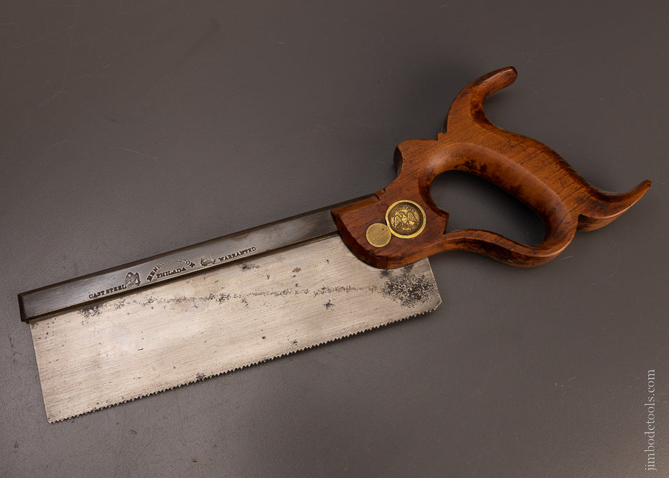 Early DISSTON Double Eagle 8 Inch Dovetail Saw - 106958