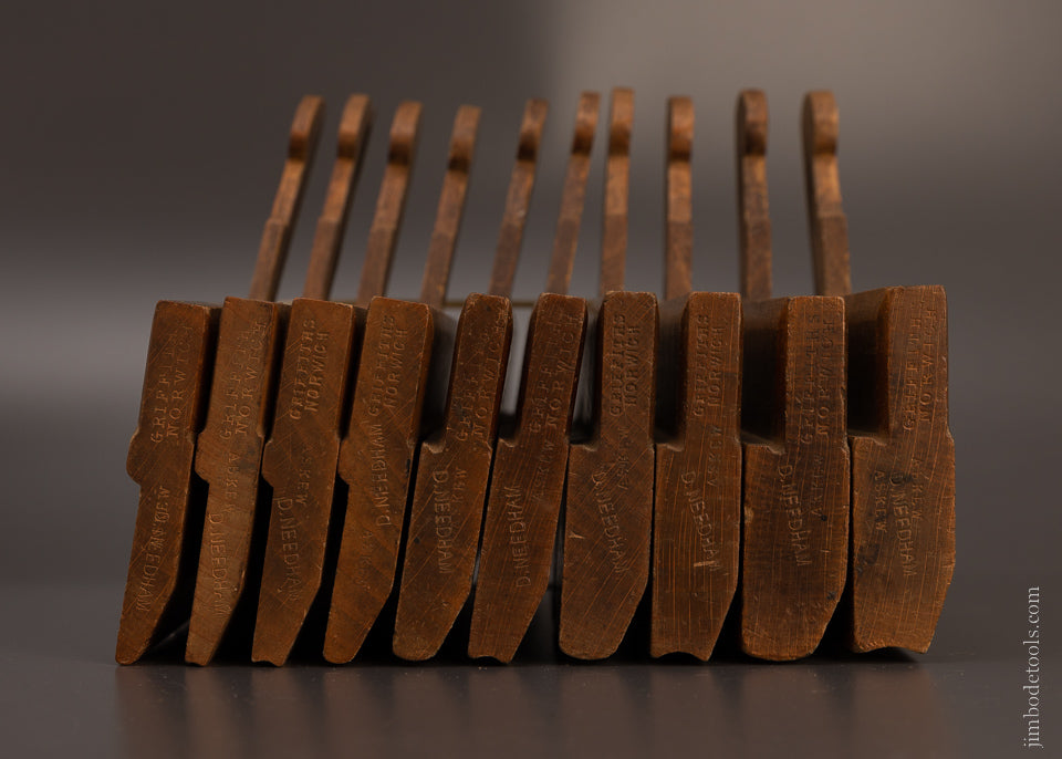 Crisp Set of Hollow & Round Planes by GRIFFITH 2-10 Sizes - 106970