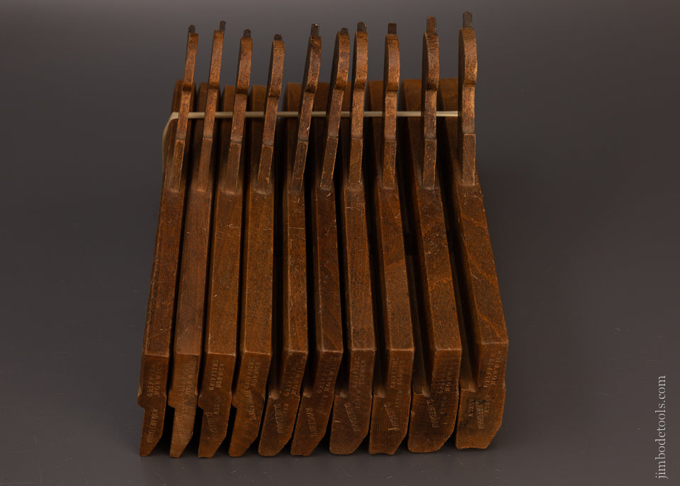 Crisp Set of Hollow & Round Planes by GRIFFITH 2-10 Sizes - 106970