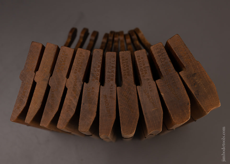 Crisp Set of Hollow & Round Planes by GRIFFITH 2-10 Sizes - 106970