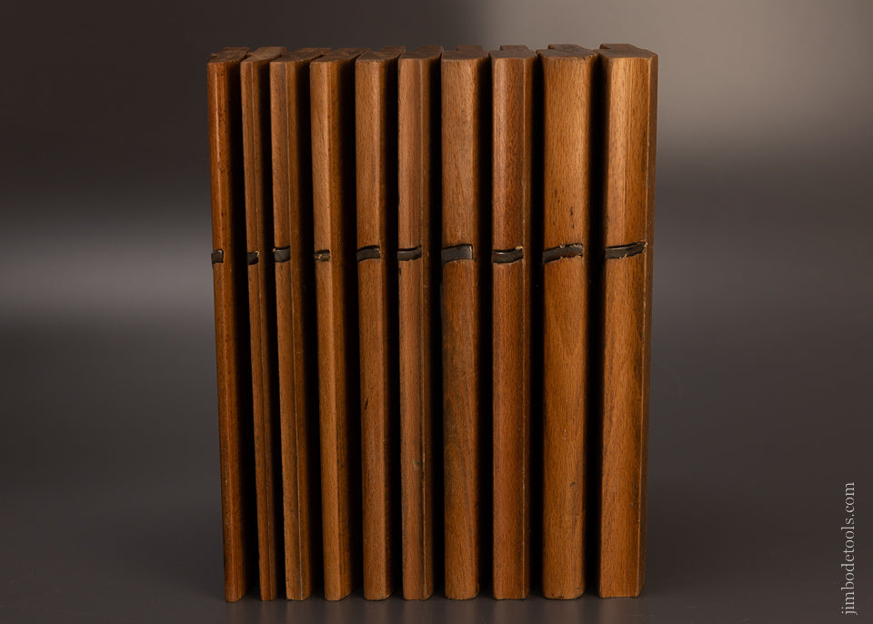 Crisp Set of Hollow & Round Planes by GRIFFITH 2-10 Sizes - 106970