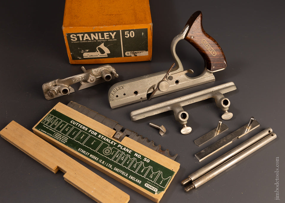 100% Complete STANLEY No. 50 Combination Plane Mint in Box - 106994