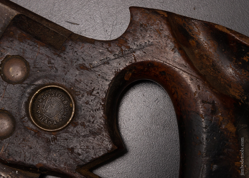 Rare DISSTON No. 4 Carcass Saw with REGAN’S PATENT HANDLE - 107032