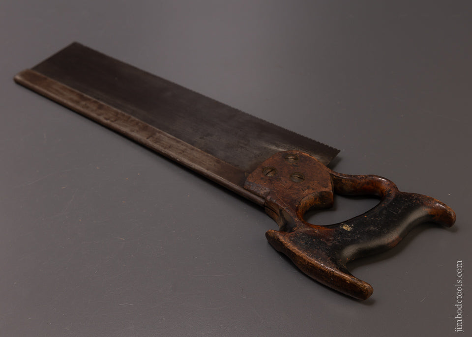 Rare DISSTON No. 4 Carcass Saw with REGAN’S PATENT HANDLE - 107032
