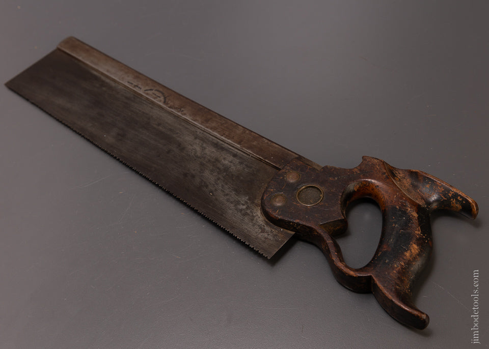 Rare DISSTON No. 4 Carcass Saw with REGAN’S PATENT HANDLE - 107032