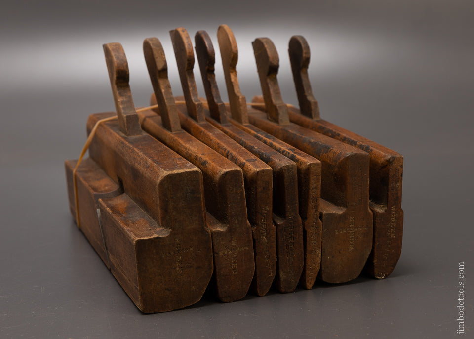 Good User Set of 7 Hollow & Round Planes by VARVILL - 107115
