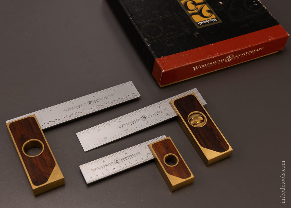 Set of 3 Squares Mint in Box Made by BRIDGE CITY TOOL WORKS - 107176