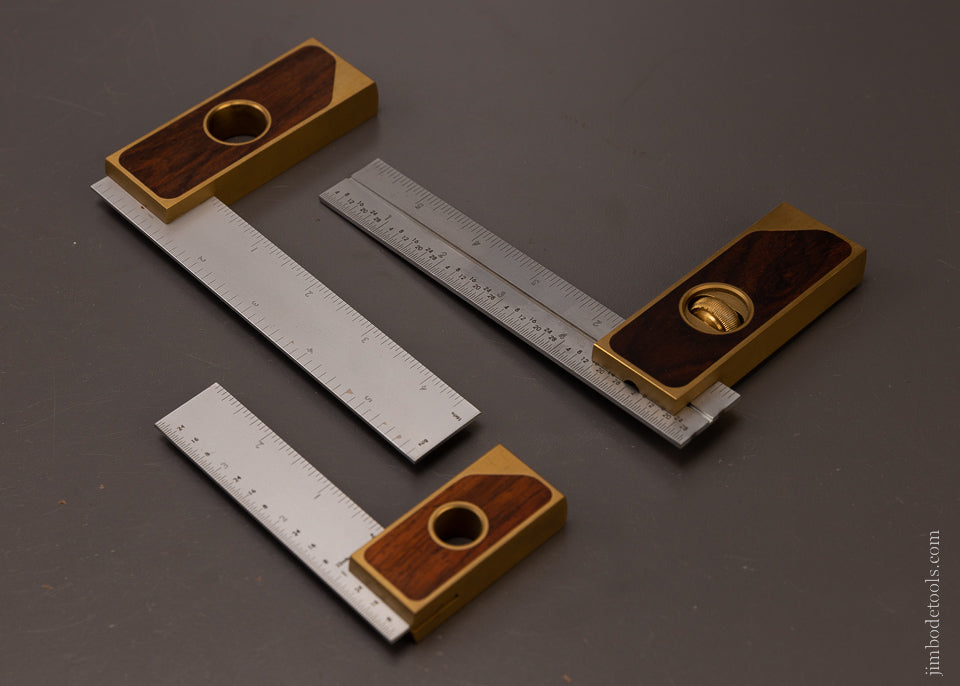 Set of 3 Squares Mint in Box Made by BRIDGE CITY TOOL WORKS - 107176