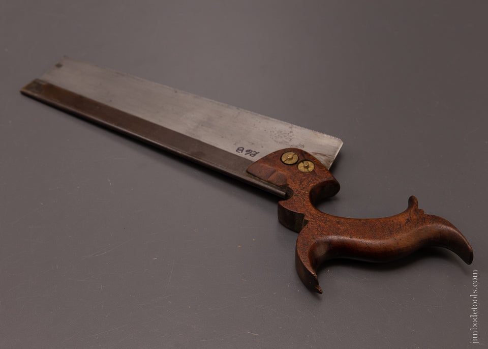 Rare R. HUTCHINSON 10 Inch Back Saw - 107191
