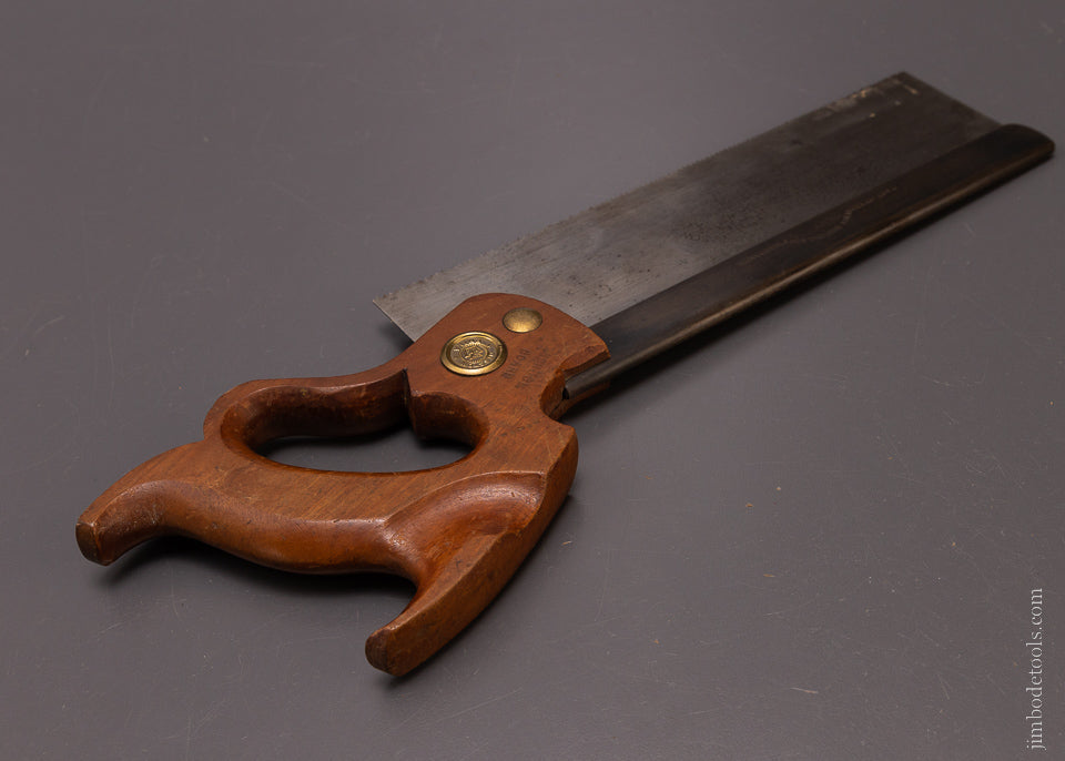 Rare REGAN PATENT Handle DISSTON No. 4 Back Saw - 107204
