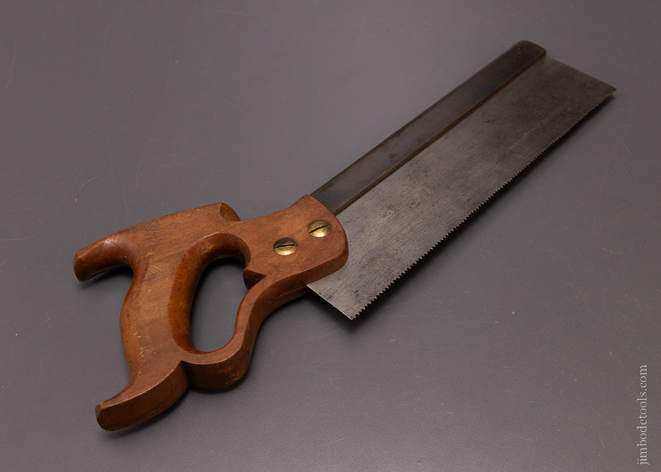 Rare REGAN PATENT Handle DISSTON No. 4 Back Saw - 107204