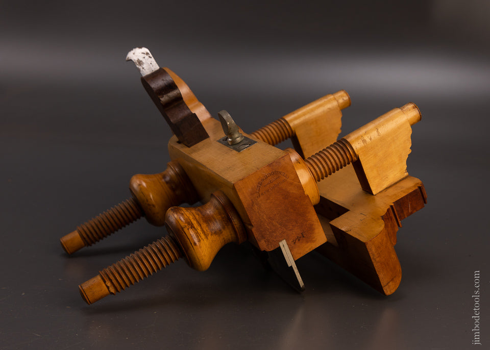 Mint Unused LAMB & BROWNELL Solid Boxwood Plow Plane - 107361