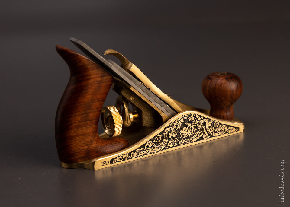 Lavishly Engraved Bronze No. 1 Size Smooth Plane by MIKHAIL DAVYDOV - 107362