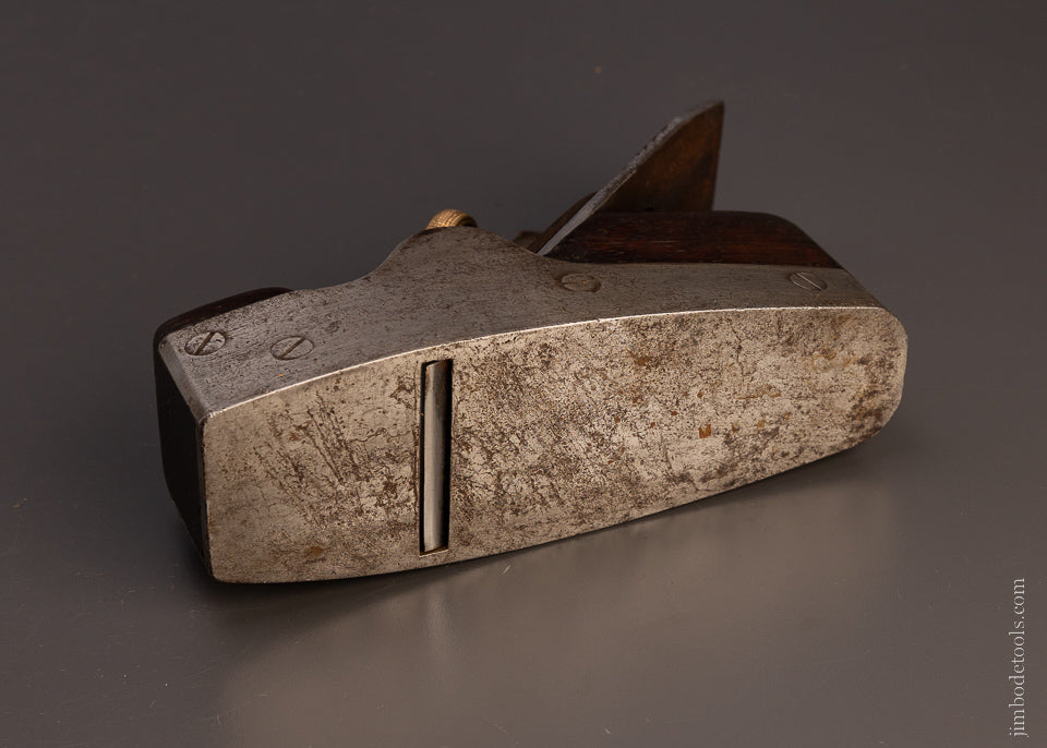 Early Screw Sided SPIERS Dovetailed Steel Rosewood Infill Smooth Plane - 107446