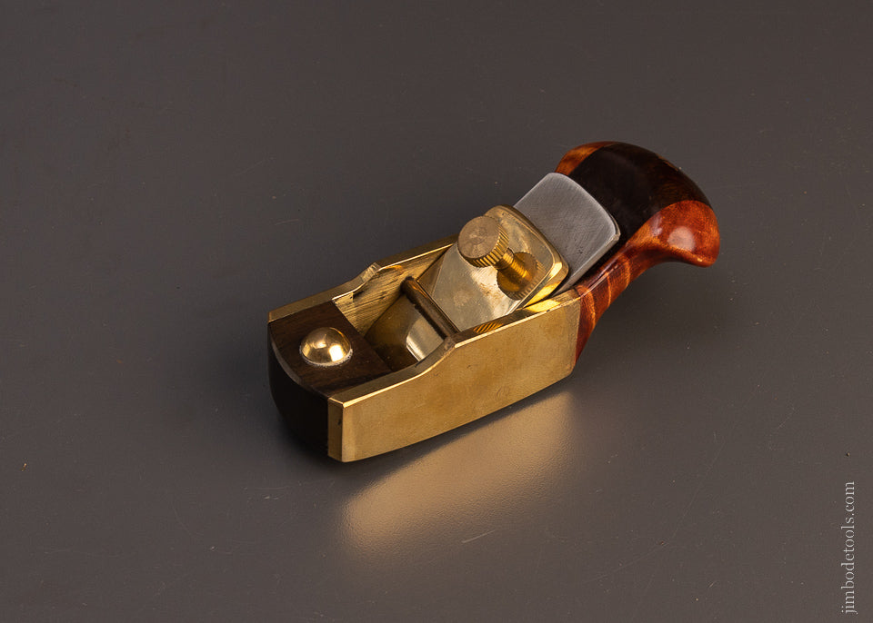 Lovely Brass & Rosewood Tail Handle Infill Plane with Mother of Pearl Inlay - 107530