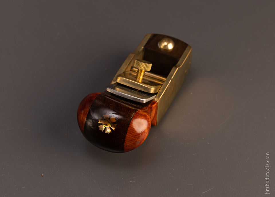 Lovely Brass & Rosewood Tail Handle Infill Plane with Mother of Pearl Inlay - 107530