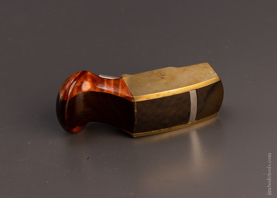 Lovely Brass & Rosewood Tail Handle Infill Plane with Mother of Pearl Inlay - 107530