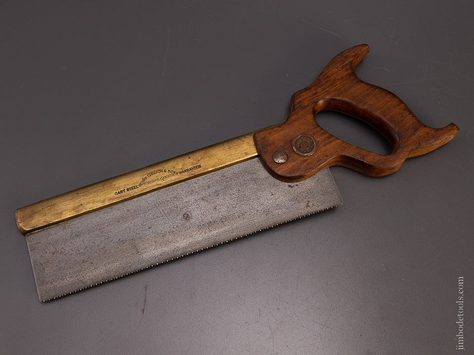 Rare Brass Back DISSTON No. 5 Carcass Saw - 107590