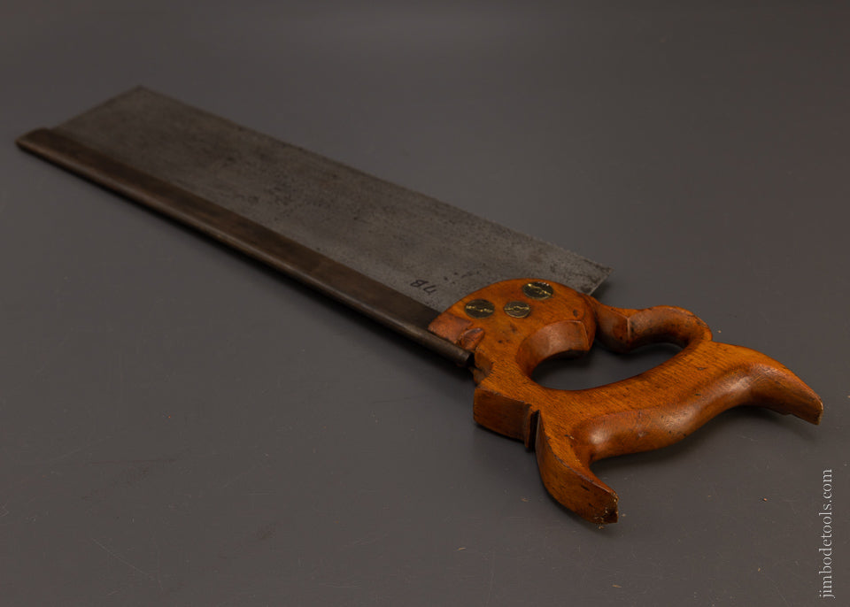 Rare W.B. GREGORY & CO. ALBANY Back Saw - 107620