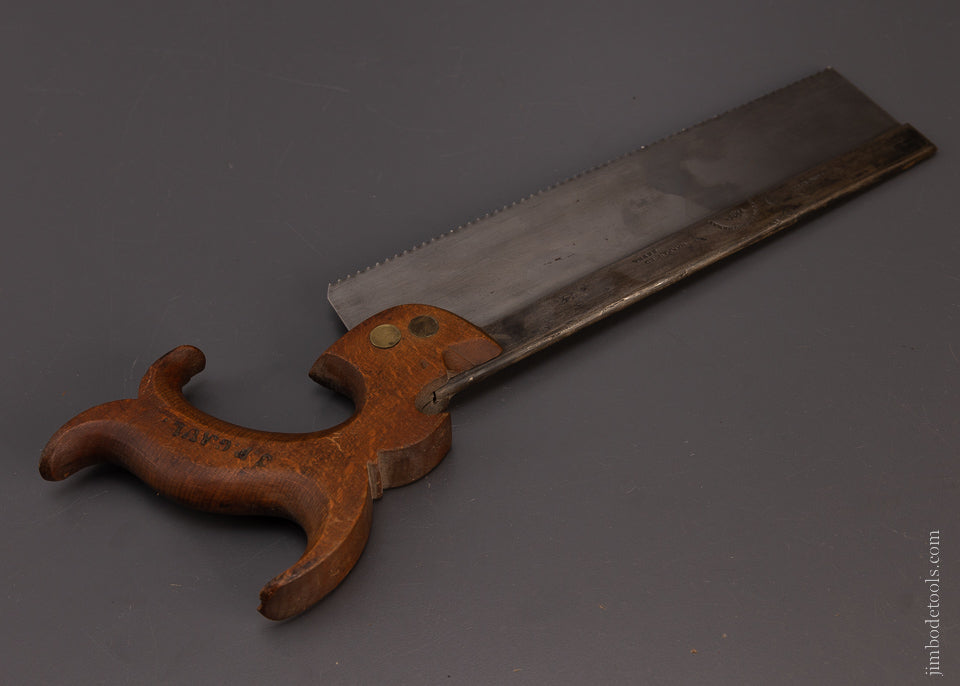 Rare JOHNSON & CONAWAY Double Eagle Back Saw - 107621