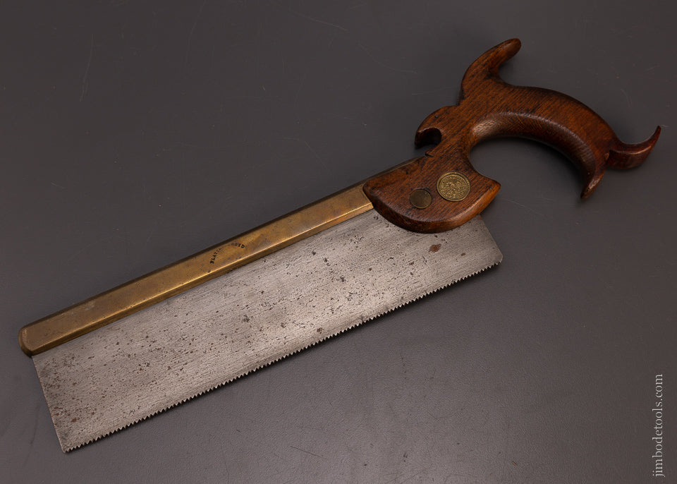 Rare PLATT & HOLROYD N.Y. Brass Back Saw - 107622