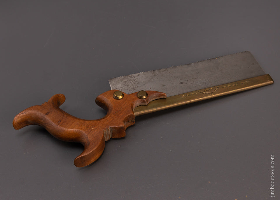 Rare Triple Cove Brass Back Saw “ PRUYN & LANSING ALBANY” (N.Y.) - 107636