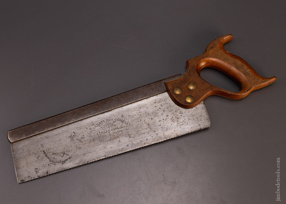 Very Fine CINT’I SAW CO. No. 4 Back Saw - 107714