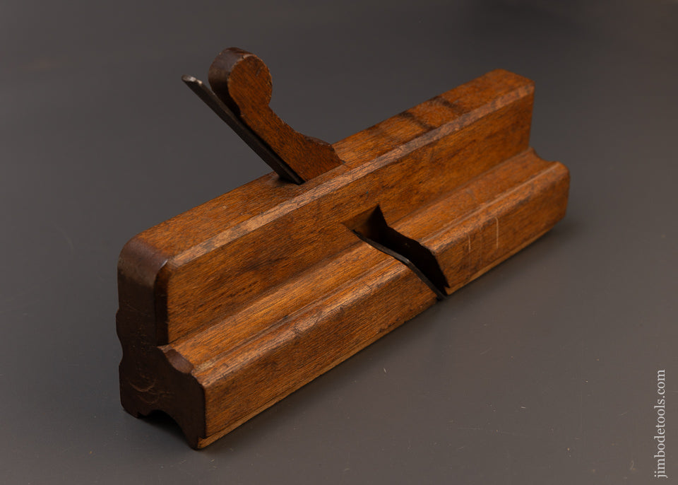 Massive 12/8 Inch Astragal Moulding Plane 18th Century Yellow Birch A. SMITH REHOBOTH - 107788