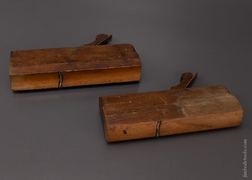 Fine Pair of A. SMITH REHOBOTH 11/8 Hollow & Round Planes - 107803