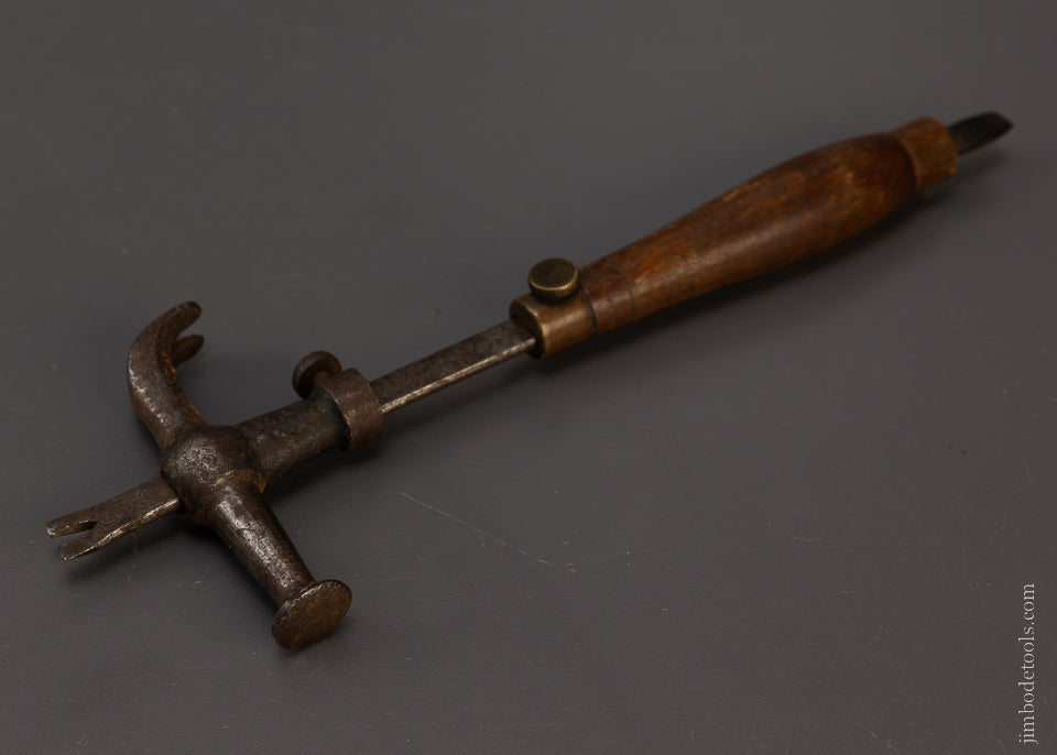 Rare THAYER’S PATENT June 24, 1862 Combination Tool Hammer - 107806