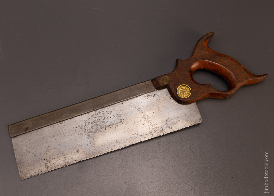 J.H. NOBLES Excelsior Spring Steel Back Saw ( by RICHARDSON ) - 107830