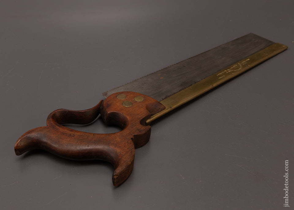 JOHNSON & CONAWAY PHILADA Double Eagle Brass Back Tenon Saw - 107920